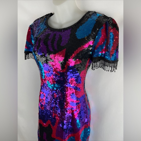 Sequin Multicolor Dress - Picture 6 of 15
